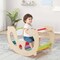 Costway 2-in-1 Rocking Horse Arch for Kids with Rocker Arch Climber Comfortable Backrest Natural/Multi-color